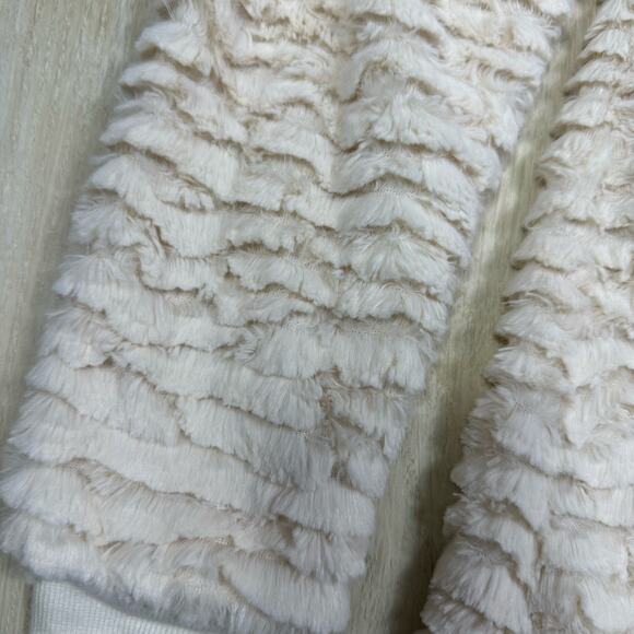 Soft Surroundings Ivory Novella Teddy Fuzzy Soft Zip Tunic Sweater Jacket XS - Picture 5 of 16
